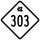 North Carolina Highway 303 marker