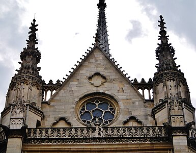 Gable of the west front