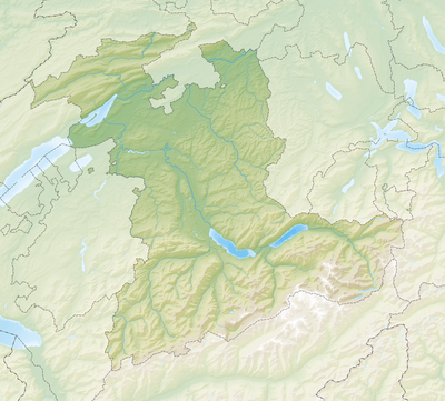 Location map Switzerland Bern