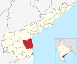 Location of Sri Potti Sriramulu Nellore district in Andhra Pradesh