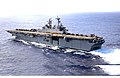 在反恐战争期间隶属于西方两栖特遣舰队（ATF-W）以参与持久自由行动的好人理查德号，2003年1月摄于太平洋上。