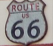 Iconic Route 66 sign in Winslow