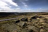 Saddleworth Moor, the location where three of the bodies were found, viewed from Hollin Brown Knoll