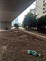 1号线跨线大桥下的江岸站南咽喉及小南区路基遗址（2023年）