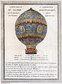 Image 18 First flying machine Artist: Unknown A 1786 depiction of the first hot air balloon to carry humans, built by the Montgolfier brothers of Annonay, France. The flight occurred on 21 November 1783 from the grounds of the Château de la Muette in the western outskirts of Paris. Jean-François Pilâtre de Rozier, a physician, and François Laurent d'Arlandes, an army officer, flew aloft about 3,000 feet (1,000 m) above the city for a distance of 9 kilometres (6 mi), with a total flying time of 25 minutes. More featured pictures