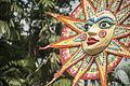 Image 20A sun motif in Mangal Shobhajatra, a parade takes place in Bangladesh in the occasion of Pohela Boishakh (from Culture of Bangladesh)