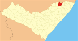 Location of Colônia Leopoldina in Alagoas