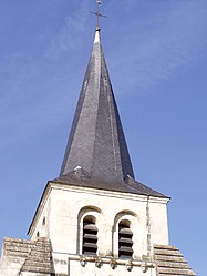 The bell tower of the church