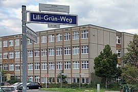 Sign Lili-Grün-Weg in Berlin-Hellersdorf