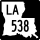Louisiana Highway 538 marker