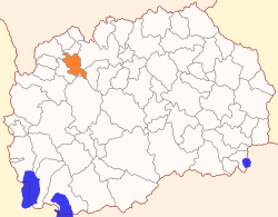 Location of Municipality of Želino