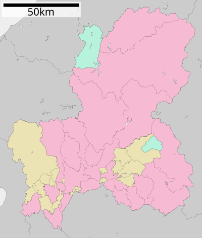 岐阜县行政区划在岐阜县的位置