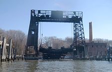 Ruins of a ferry dock