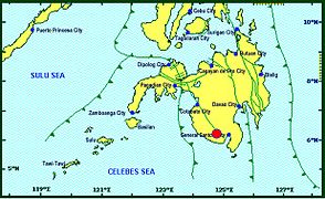 Tectonic Map of Southern Philippines including the Philippine Fault System