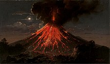 Mount Merapi volcano. 1865