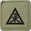 Chaplain Christian embossed badge