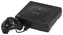 A Sega Saturn video game console