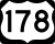 U.S. Highway 178 Connector marker