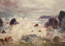 "风暴 ，石头", (97х69, 1998)