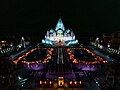 Lights during inauguration of Akshardham