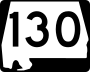 State Route 130 marker