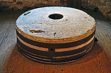 Millstone at the Mill at Anselma, 2010.