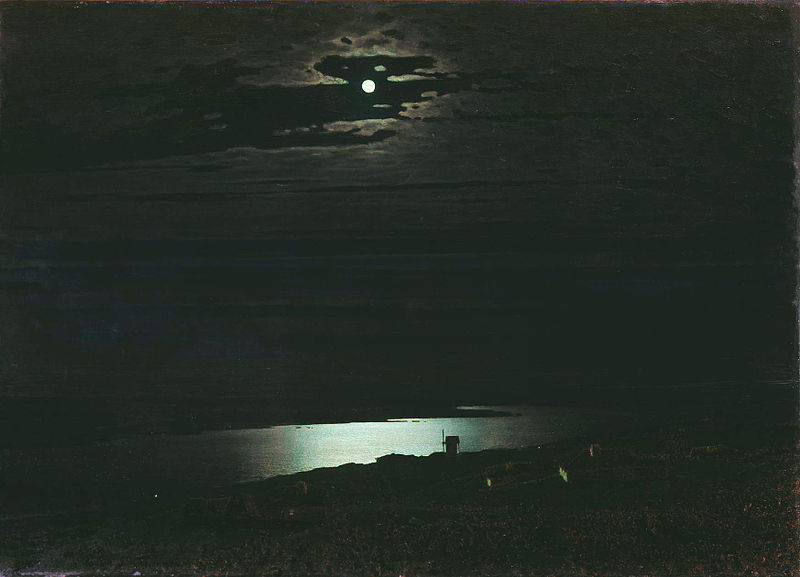 Archip Kuindshi, Night on the Dnieper River 1882.