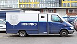 在德国汉堡的一辆Brinks security van。