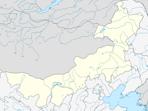 中国世界遗产列表在内蒙古的位置