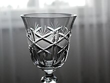 A crystal glass