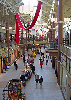 Interior of Danbury Fair Mall, Danbury, Connecticut