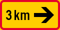 Sign applies [...] km in the direction of the arrow (formerly used )