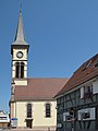 Hésingue, church (l'église Saint-Laurent)