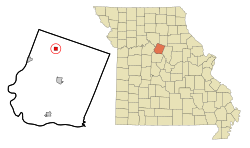 Location of Armstrong, Missouri