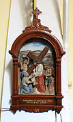Details of one of the Stations of the Cross reliefs