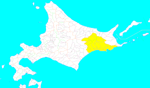 钏路国的辖境（1869年8月15日）