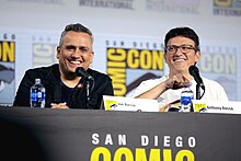 The directors of both films, Joe and Anthony Russo at San Diego Comic-Con in 2019