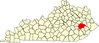 肯塔基州布雷萨特县地图