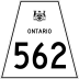 Highway 562 marker