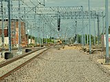 Modernisation of the railway through the station in 2010