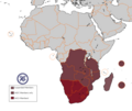 Location of SADC in Africa