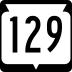 State Trunk Highway 129 marker