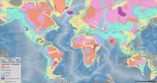 Geologic provinces