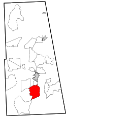 Location within Adair County and the state of Oklahoma