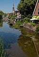 Reformed church with water reflection