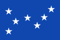 "Ateneo Flag", the first Canarian nationalist flag. The seven stars represent the seven islands of the archipelago