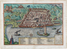 1575 map of the city of Algiers