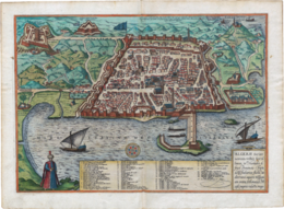 1575 map of the city of Algiers