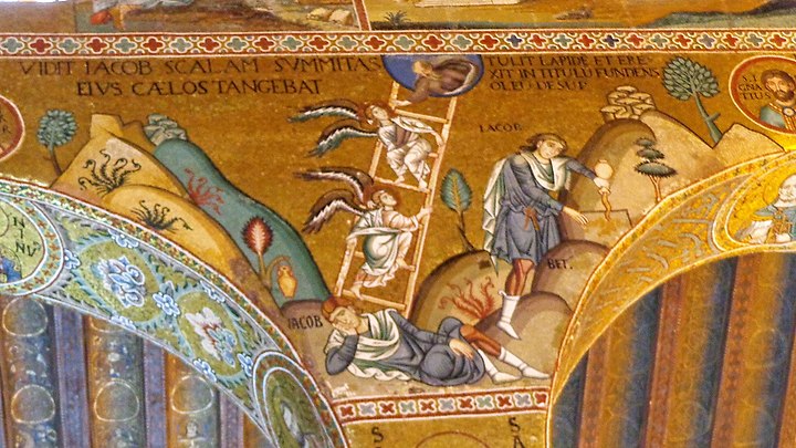 Jacob's Ladder in the Cappella Palatina, Palermo
