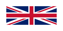 Union Flag with thick white border comprising about half of the area of the flag.